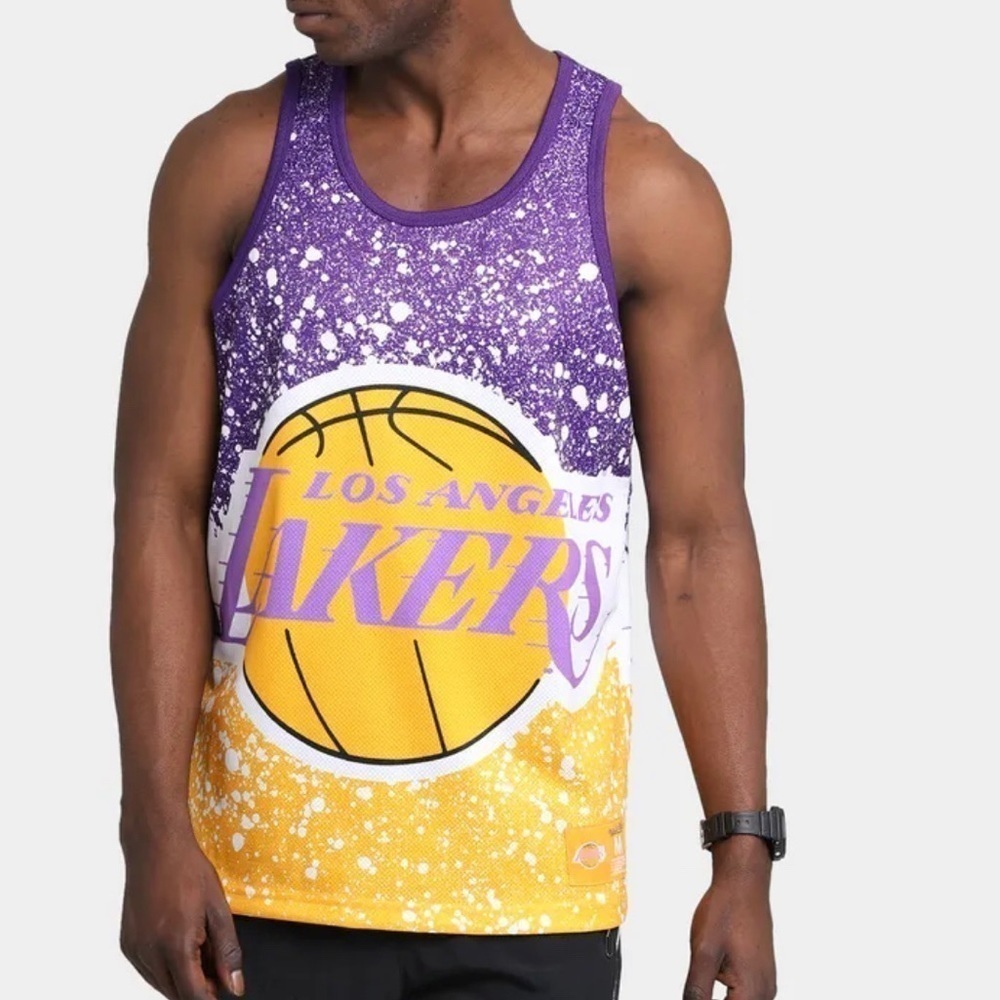 Mitchell & Ness Men’s Jumbotron Lakers Tank Sm